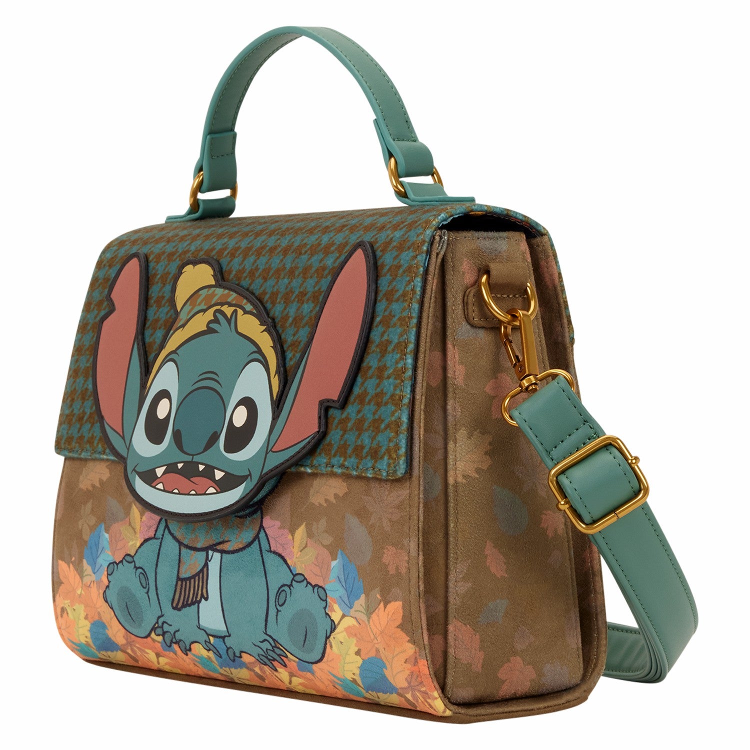 Loungefly Lilo & Stitch Exclusive Autumn Leaves Crossbody Bag
