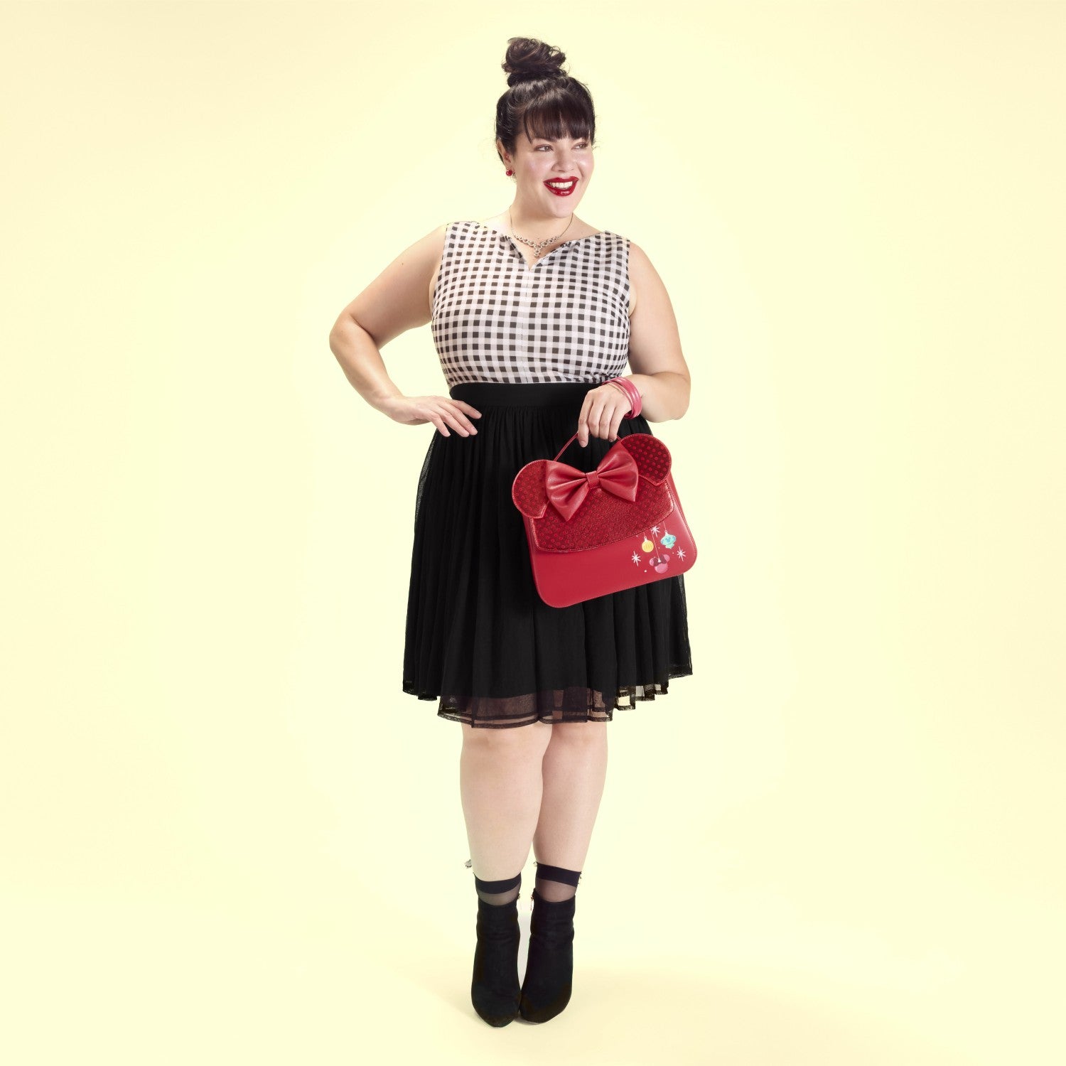 Loungefly Minnie Mouse Exclusive Holiday Ornaments Crossbody Bag