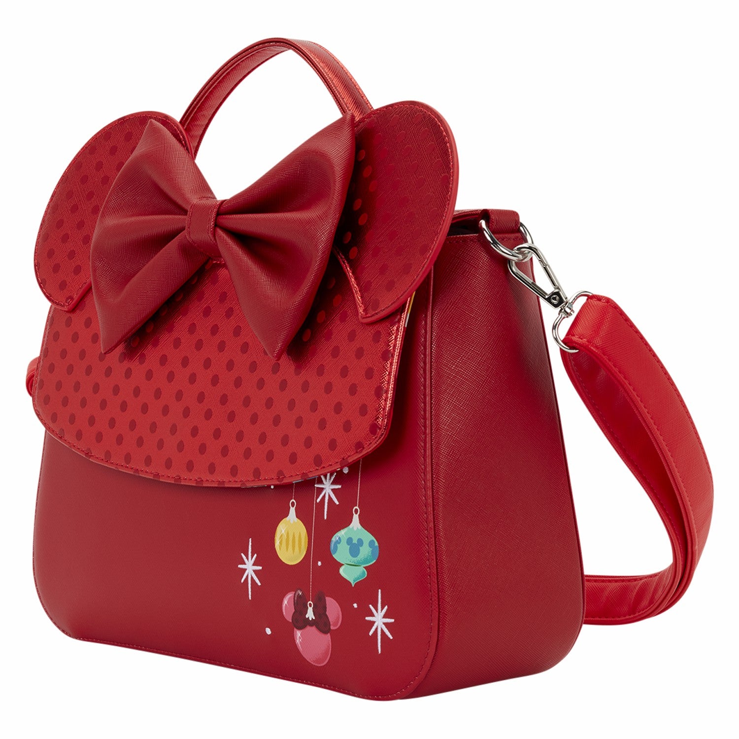 Loungefly Minnie Mouse Exclusive Holiday Ornaments Crossbody Bag