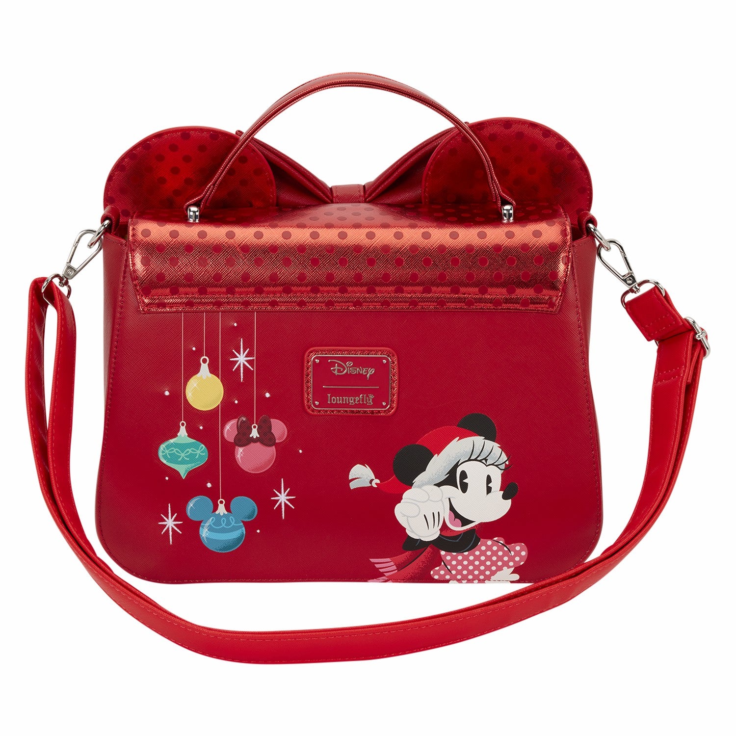Loungefly Minnie Mouse Exclusive Holiday Ornaments Crossbody Bag