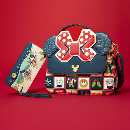 Loungefly Minnie Mouse Holiday Crossbody Bag