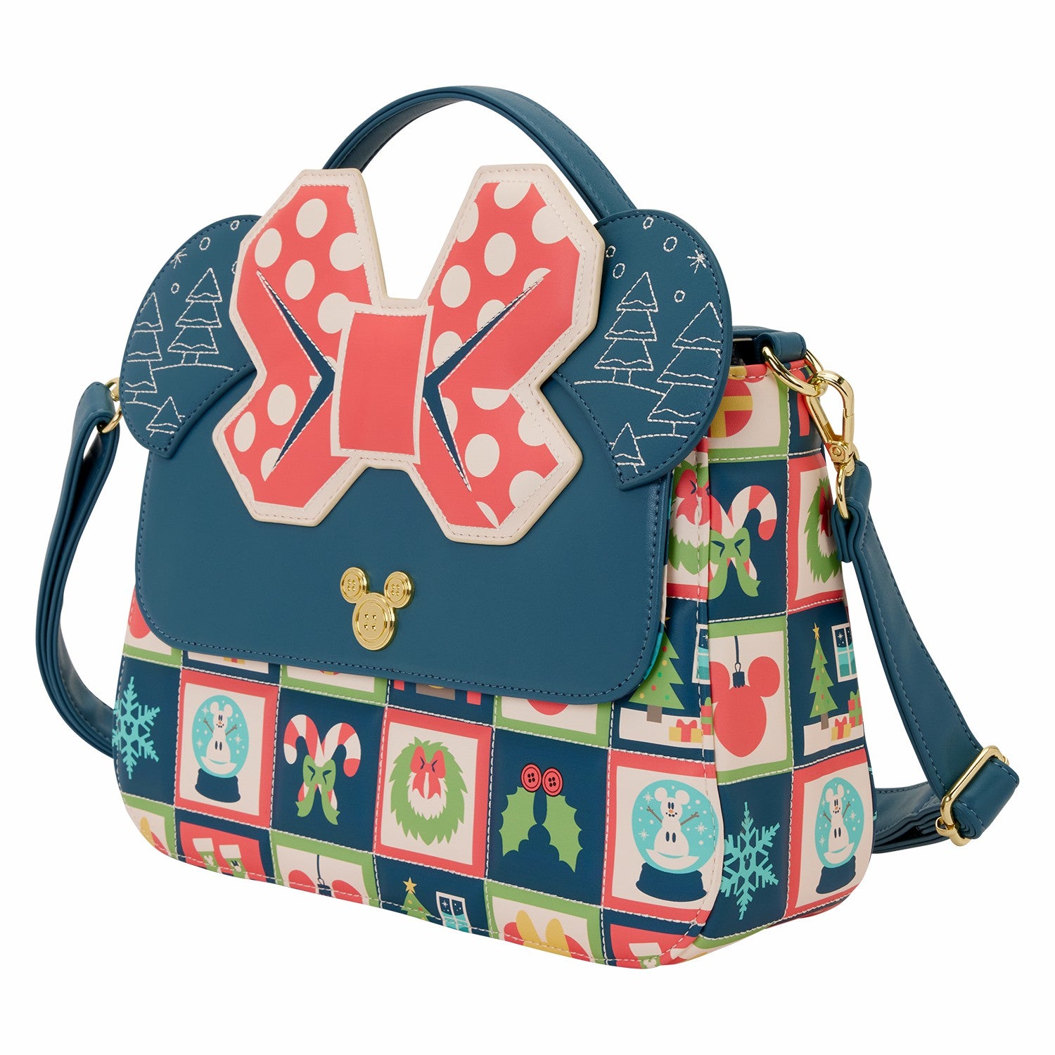 Loungefly Minnie Mouse Holiday Crossbody Bag