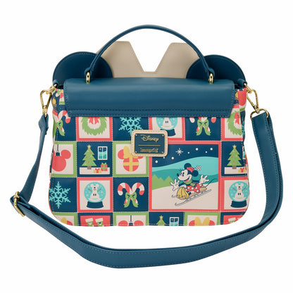 Loungefly Minnie Mouse Holiday Crossbody Bag