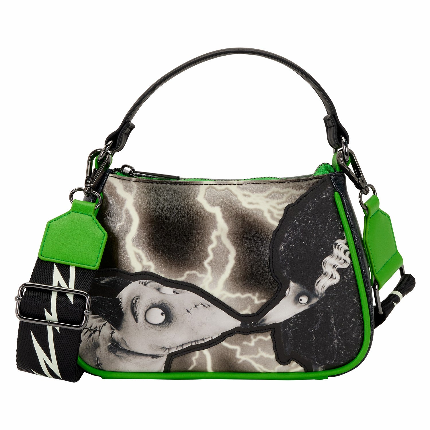 Loungefly Frankenweenie Sparky & Persephone Glow Crossbody Bag