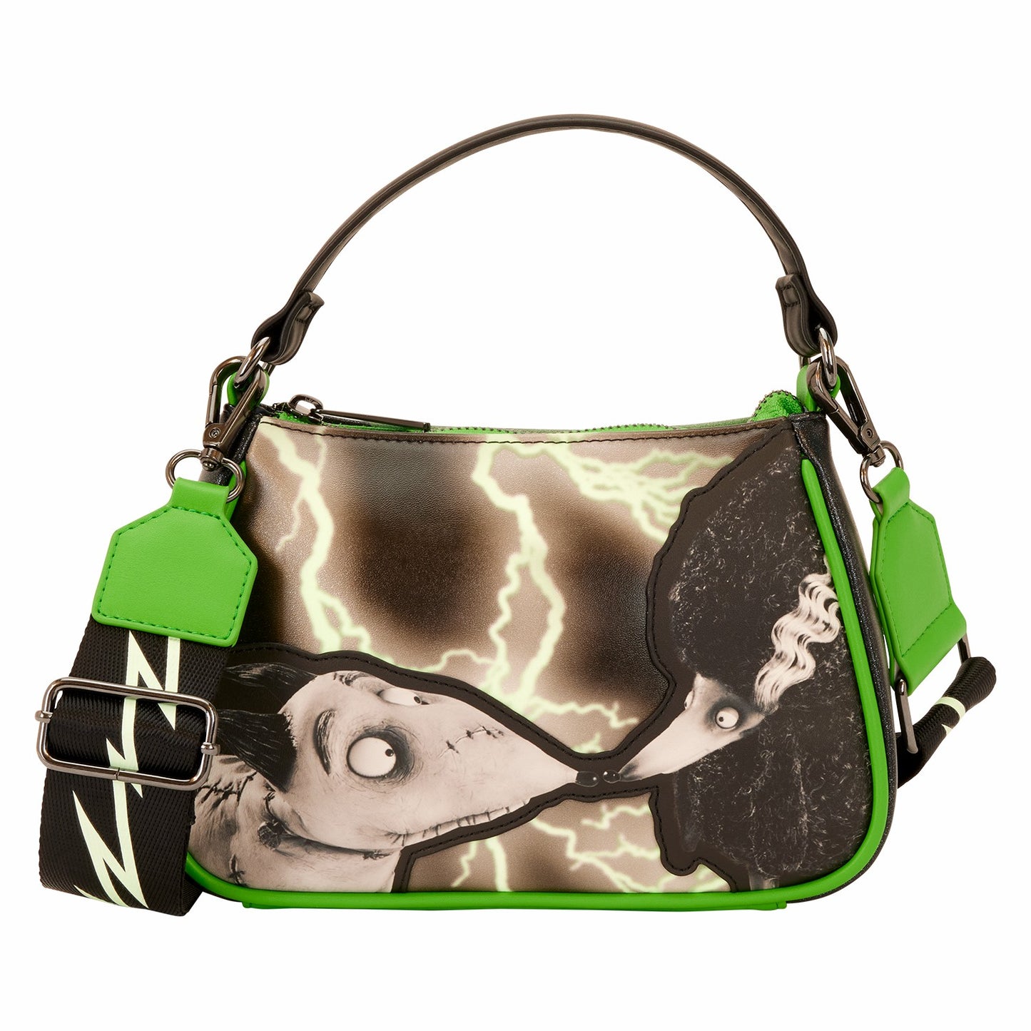 Loungefly Frankenweenie Sparky & Persephone Glow Crossbody Bag