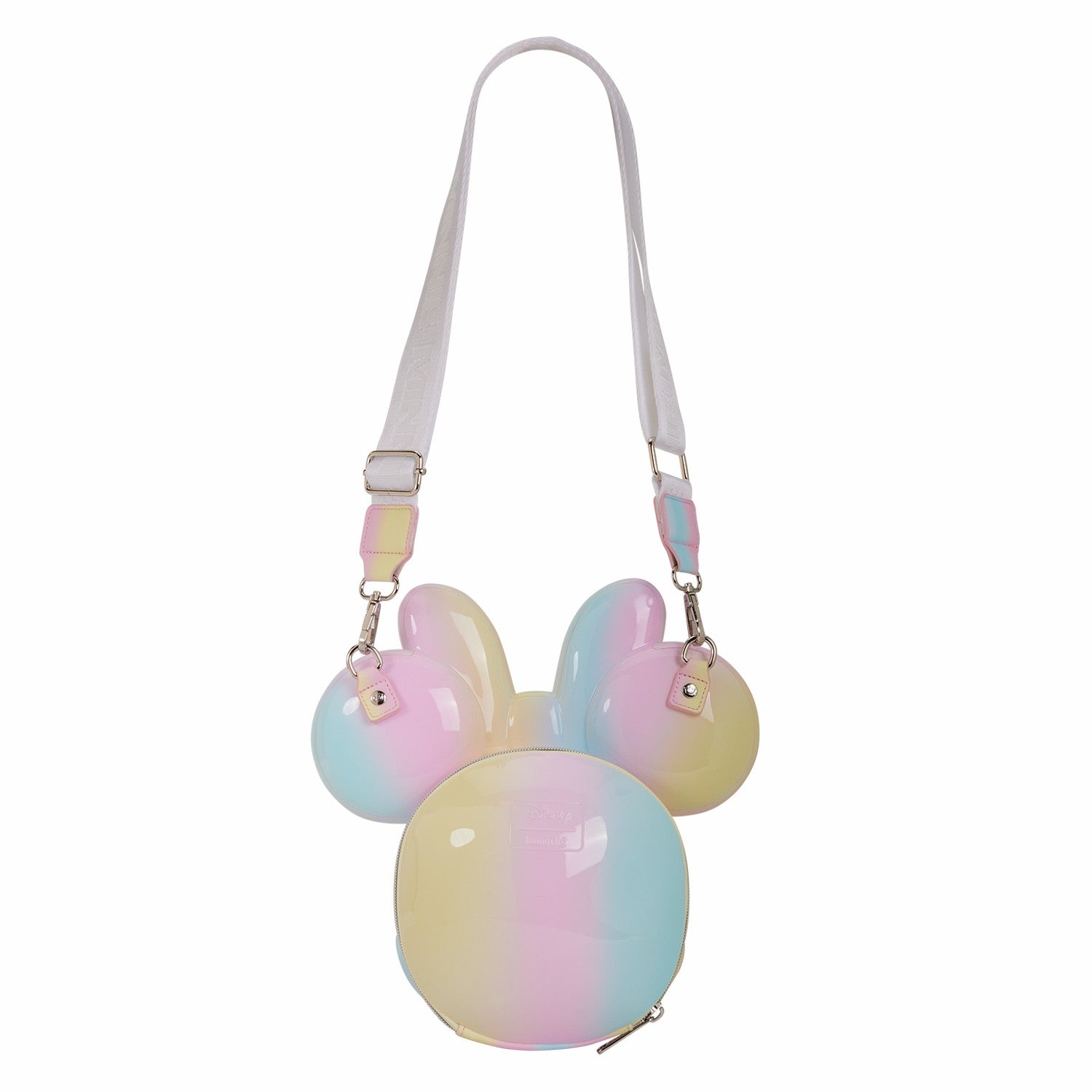 Loungefly Minnie Mouse Pastel Tie-Dye Molded Figural Crossbody Bag