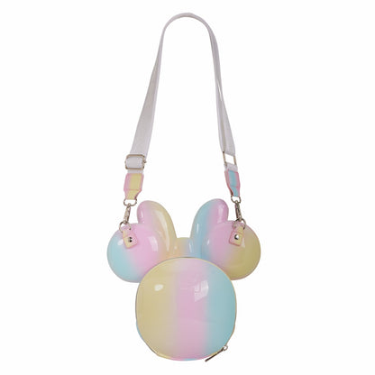 Loungefly Minnie Mouse Pastel Tie-Dye Molded Figural Crossbody Bag