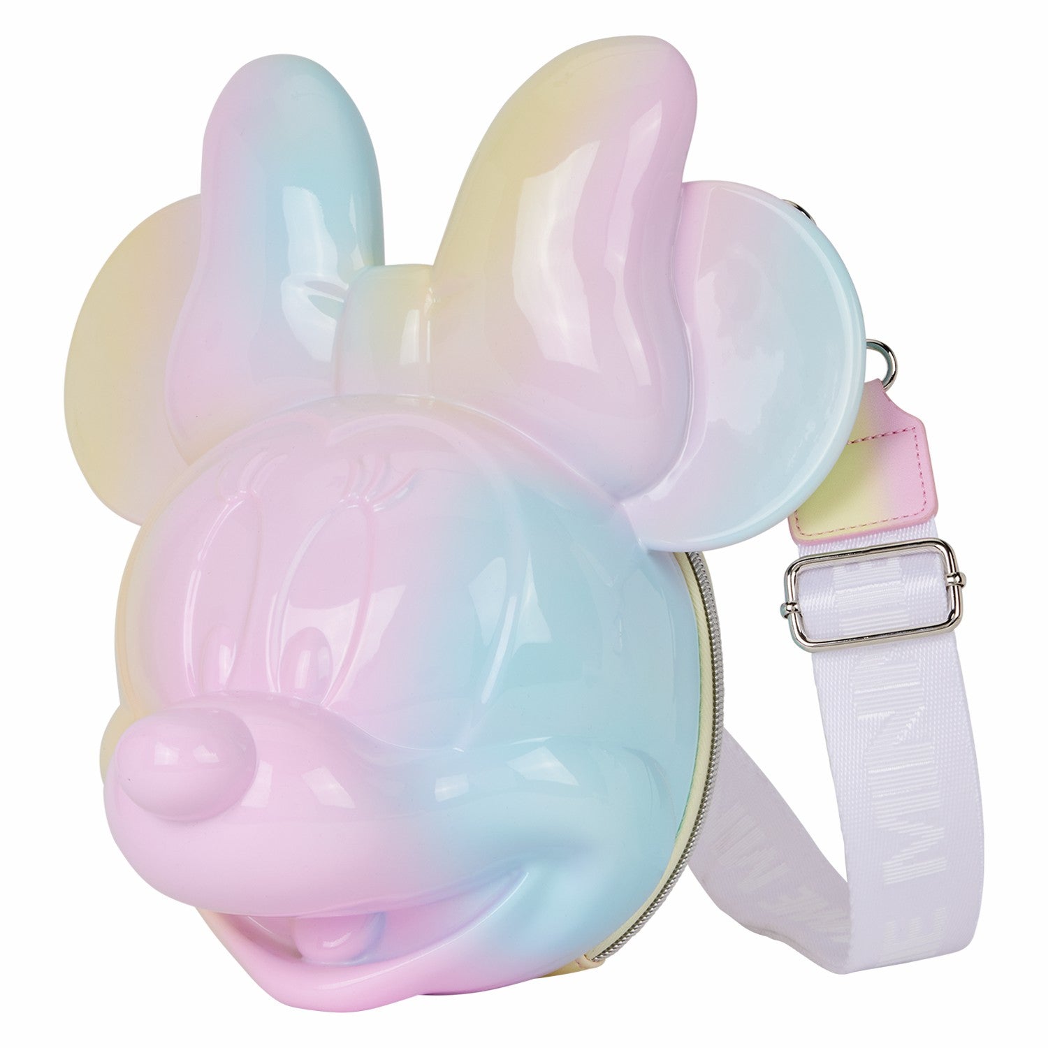 Loungefly Minnie Mouse Pastel Tie-Dye Molded Figural Crossbody Bag