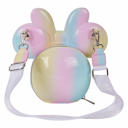 Loungefly Minnie Mouse Pastel Tie-Dye Molded Figural Crossbody Bag