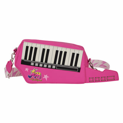 Loungefly Jem and the Holograms Figural Keytar Glow Crossbody Bag