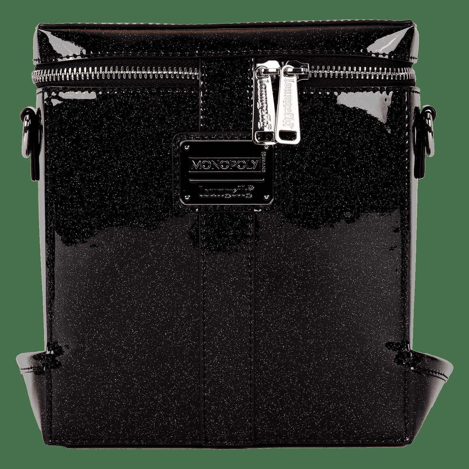 Loungefly Monopoly 90th Anniversary Top Hat Glitter Figural Crossbody Bag