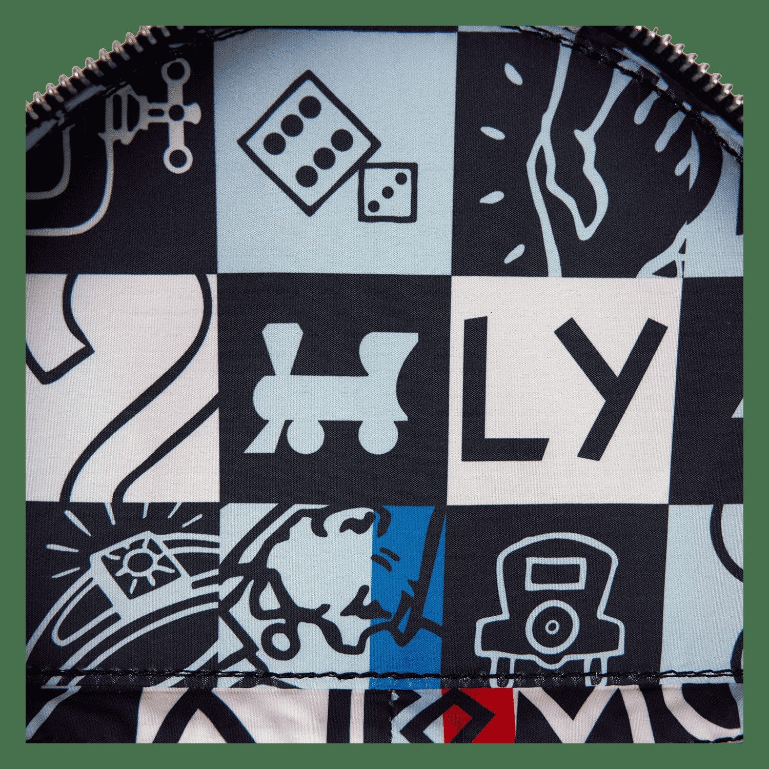 Loungefly Monopoly 90th Anniversary Top Hat Glitter Figural Crossbody Bag