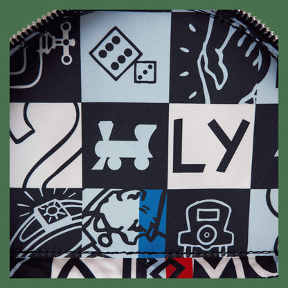 Loungefly Monopoly 90th Anniversary Top Hat Glitter Figural Crossbody Bag