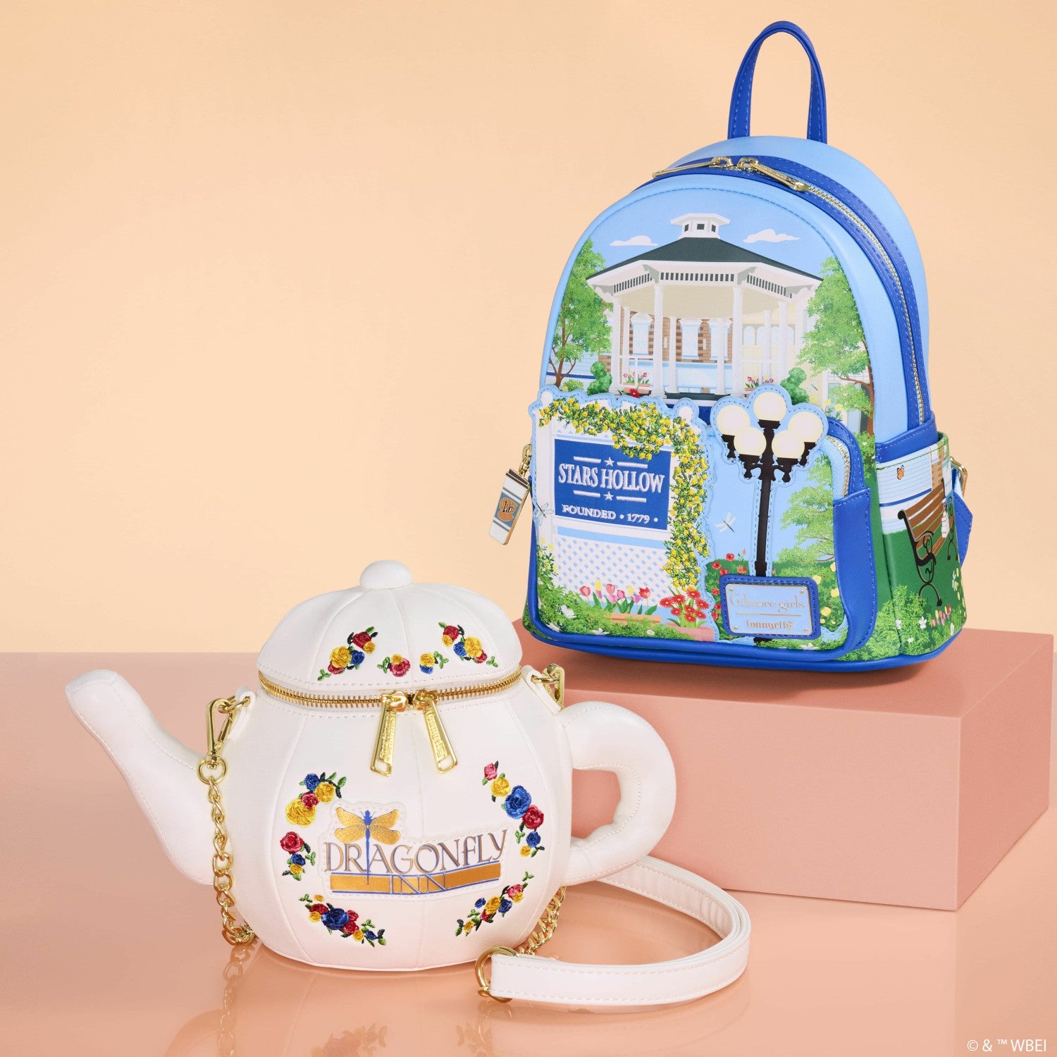 Loungefly Gilmore Girls Dragonfly Inn Figural Teapot Crossbody Bag