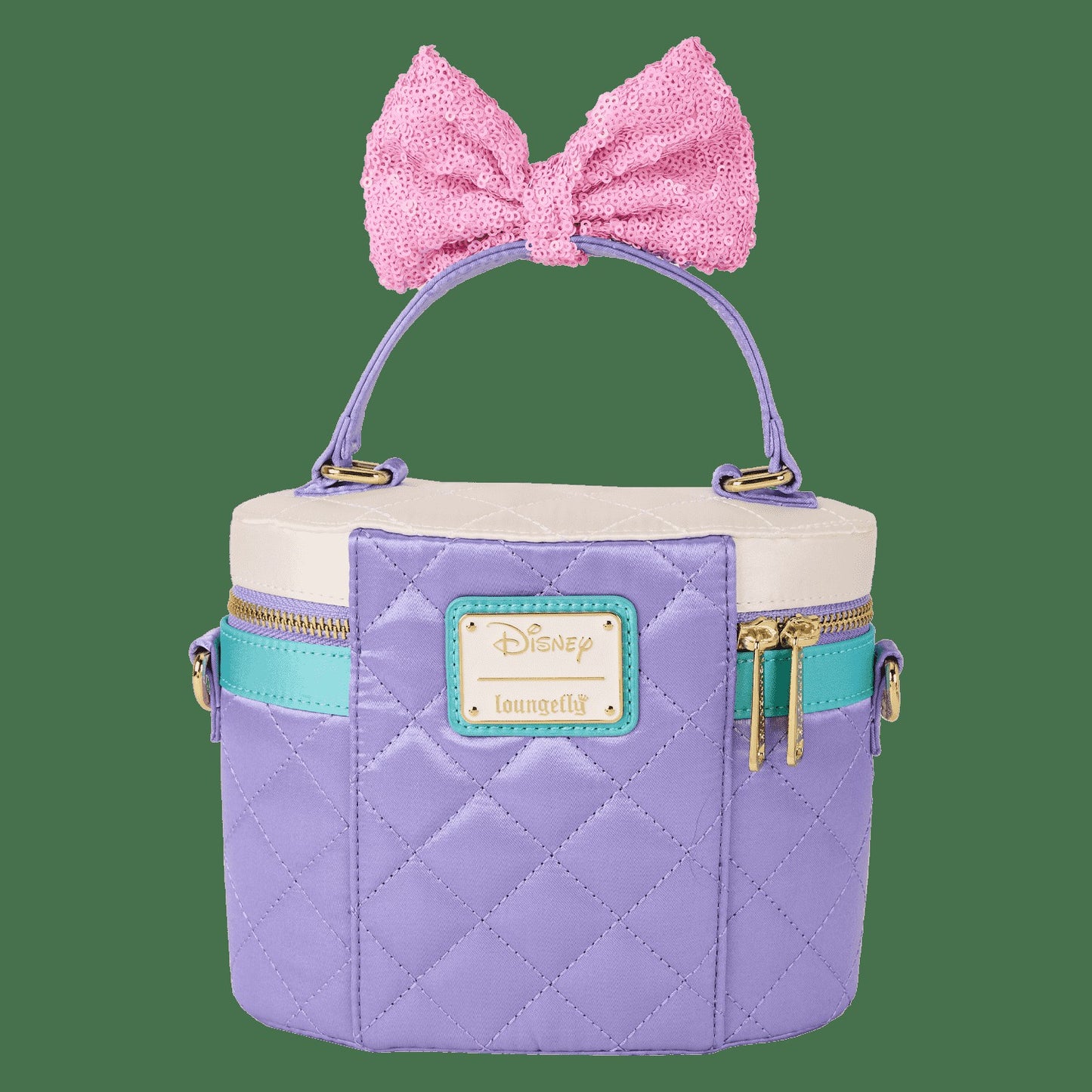 Loungefly Daisy Duck 85th Anniversary Sequin Quilted Crossbody Bag