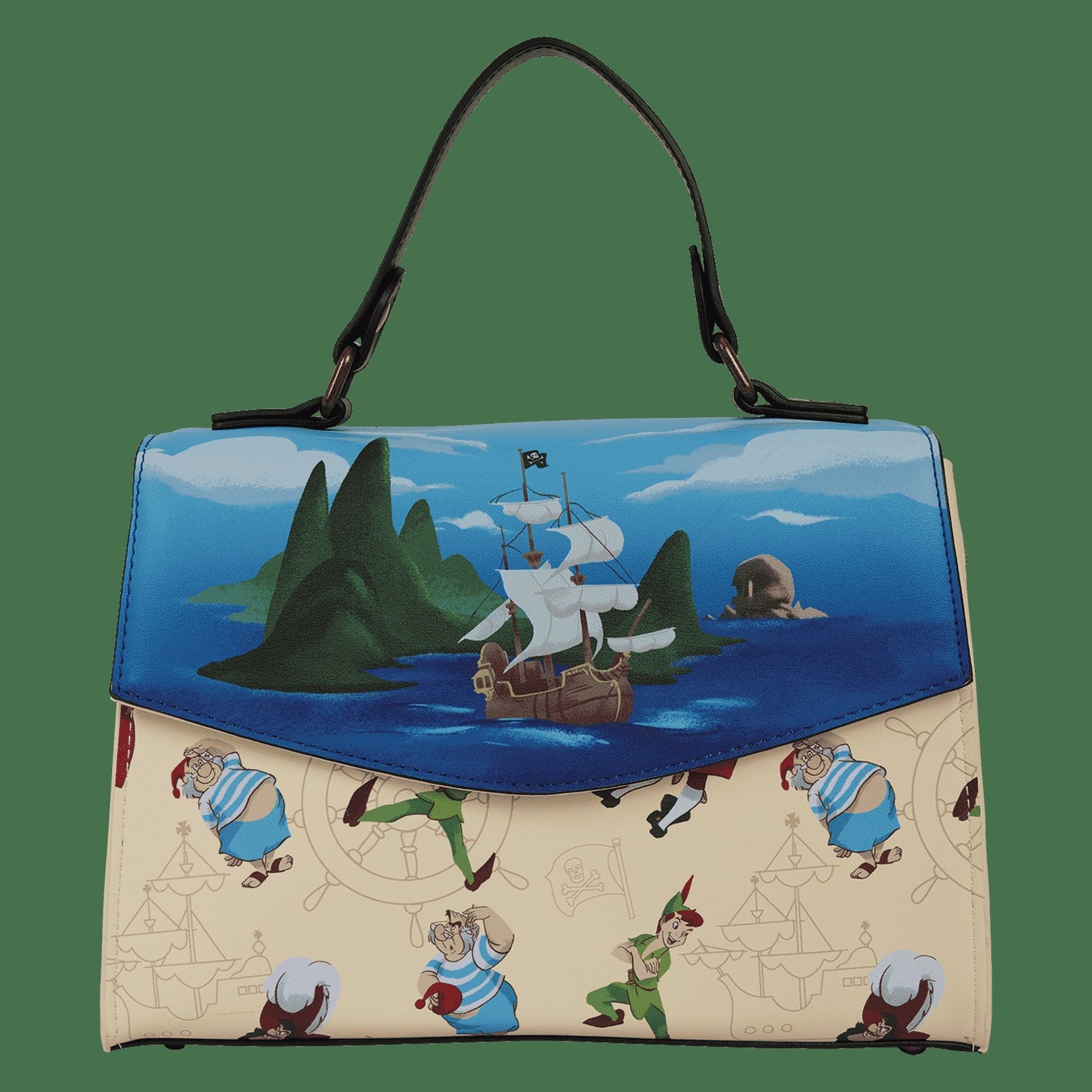 Loungefly Peter Pan Exclusive Captain Hook Pirate Ship Crossbody Bag