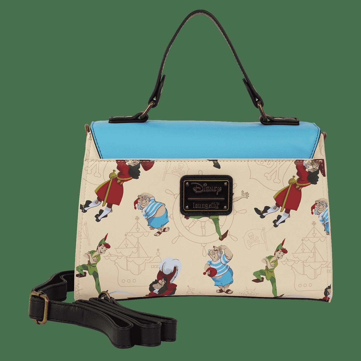 Loungefly Peter Pan Exclusive Captain Hook Pirate Ship Crossbody Bag