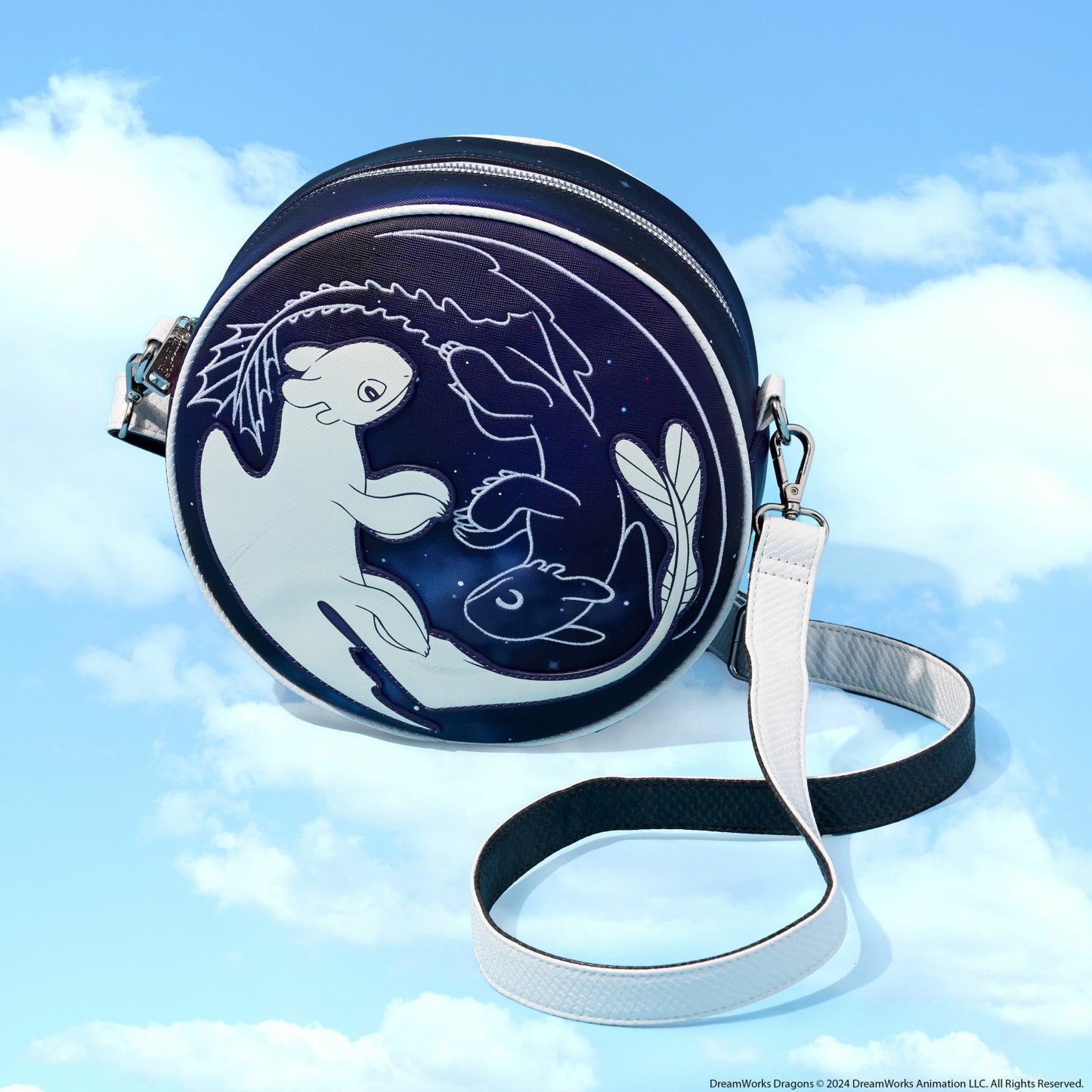 Loungefly How to Train Your Dragon Light & Night Fury Crossbody Bag