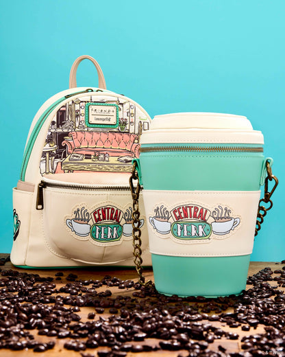 Loungefly Friends Central Perk To-Go Coffee Cup Figural Scented Crossbody Bag