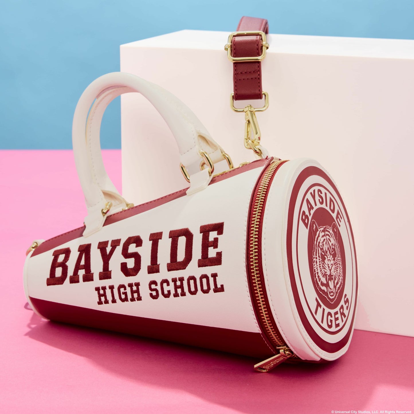 Loungefly Saved By The Bell Bayside High Megaphone Figural Crossbody Bag