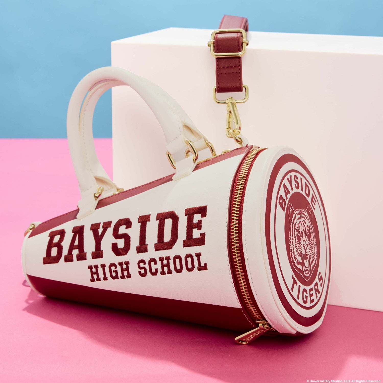 Loungefly Saved By The Bell Bayside High Megaphone Figural Crossbody Bag