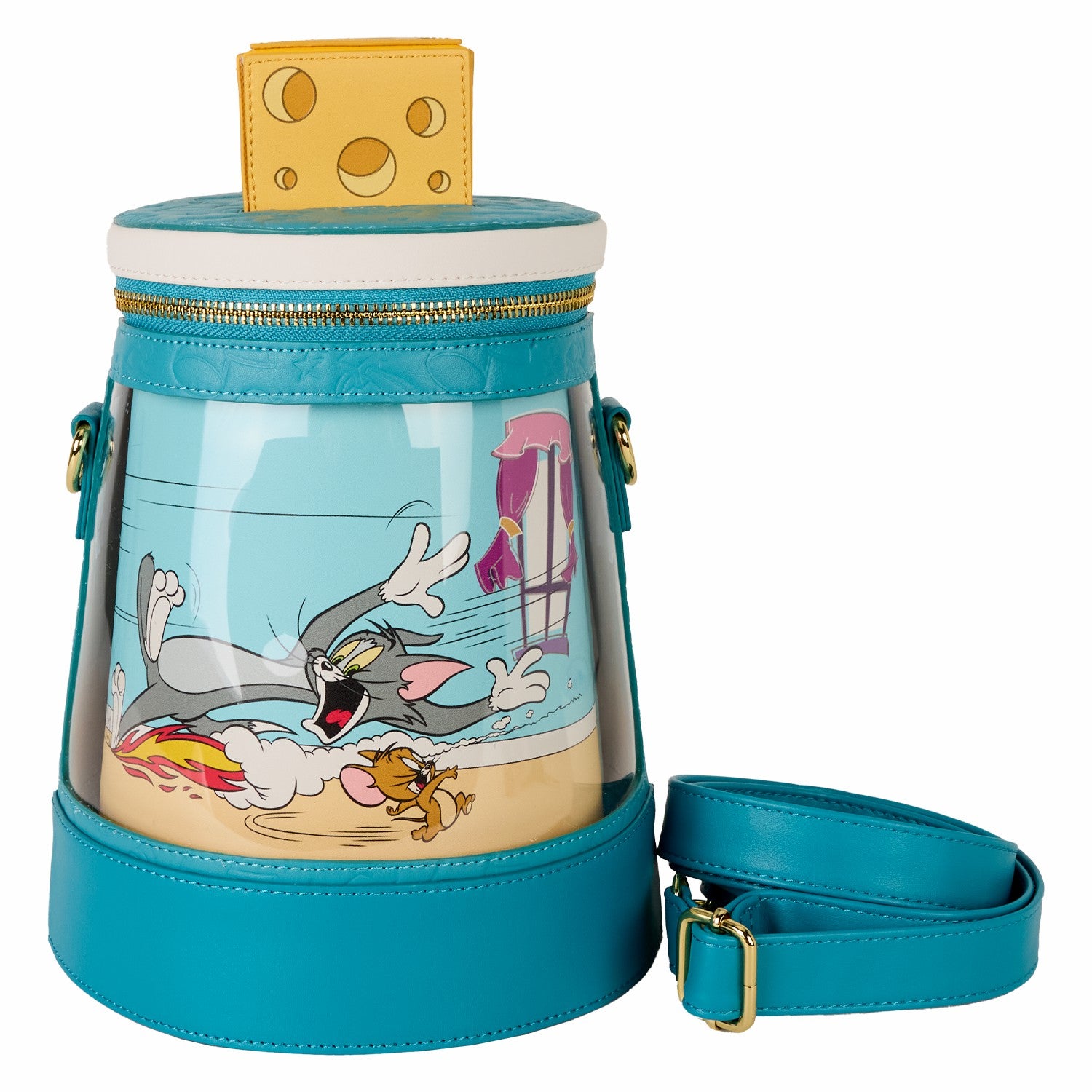 Loungefly Tom and Jerry Spinning Scene Crossbody Bag