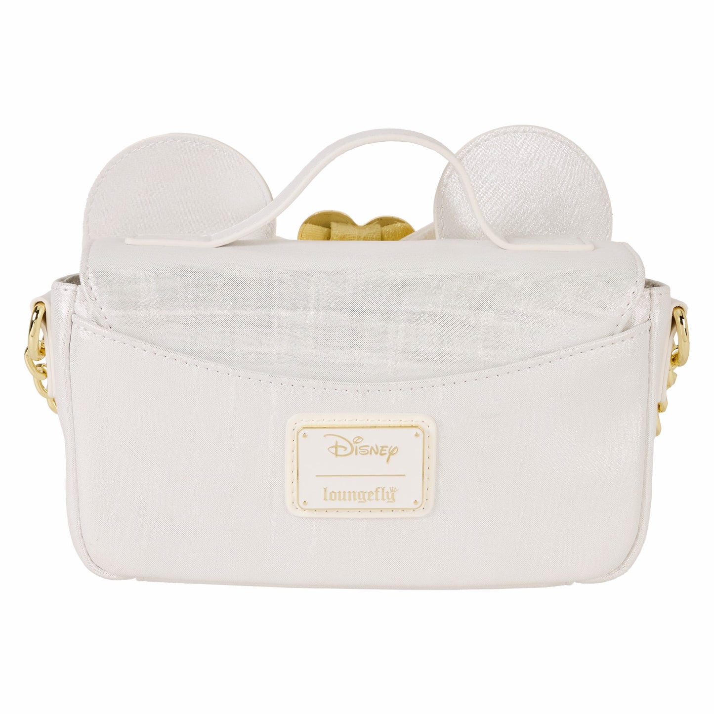 Loungefly Minnie Mouse Iridescent Lace Wedding Crossbody Bag