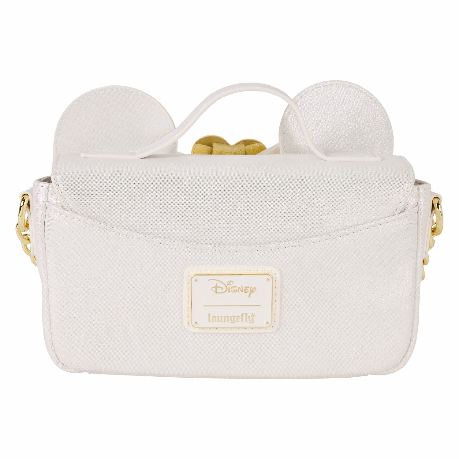 Loungefly Minnie Mouse Iridescent Lace Wedding Crossbody Bag