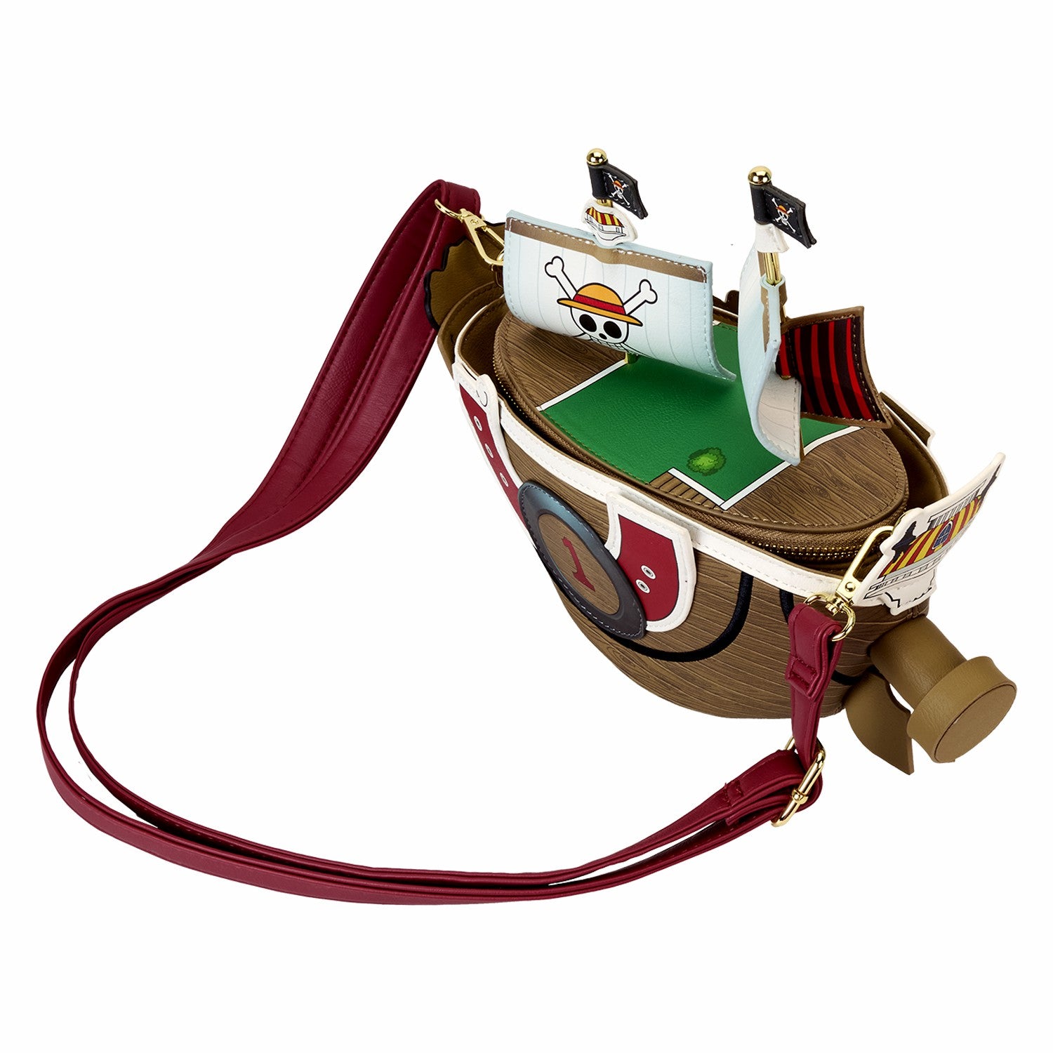 Loungefly One Piece Thousand Sunny Ship Figural Crossbody Bag