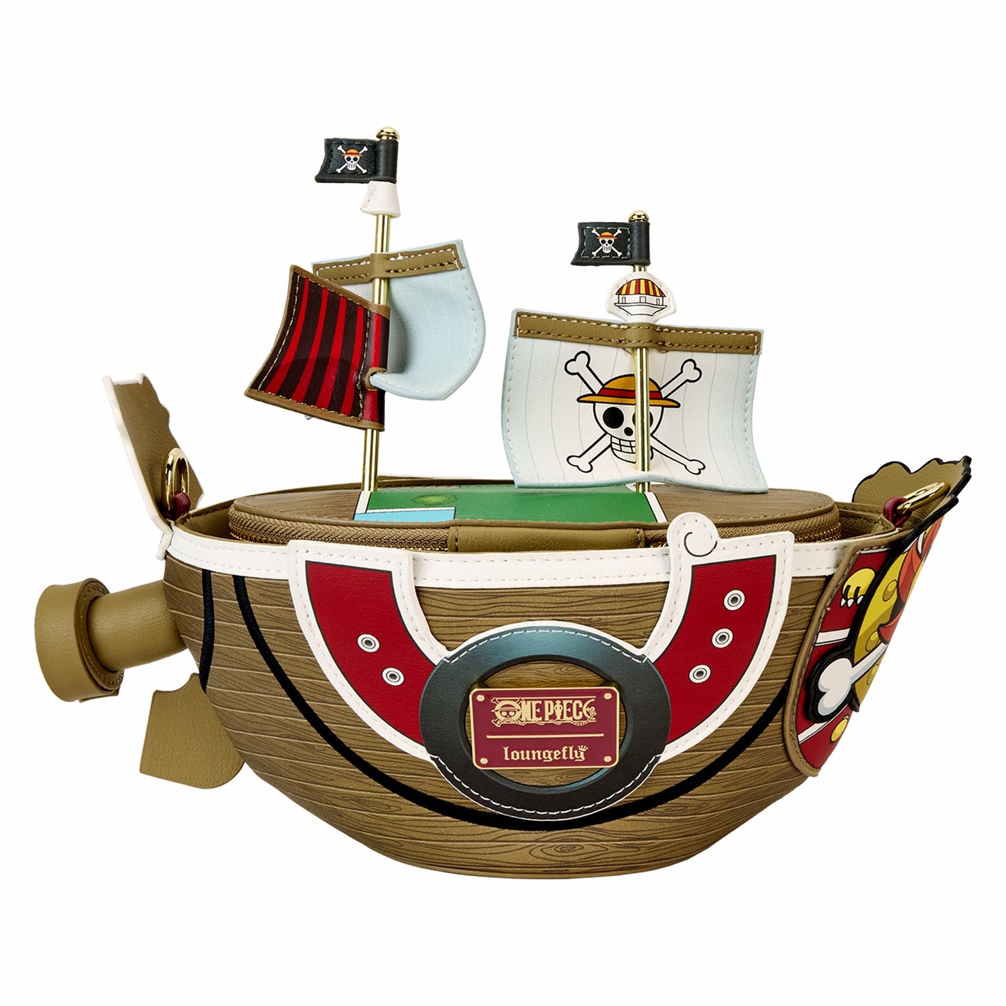 Loungefly One Piece Thousand Sunny Ship Figural Crossbody Bag