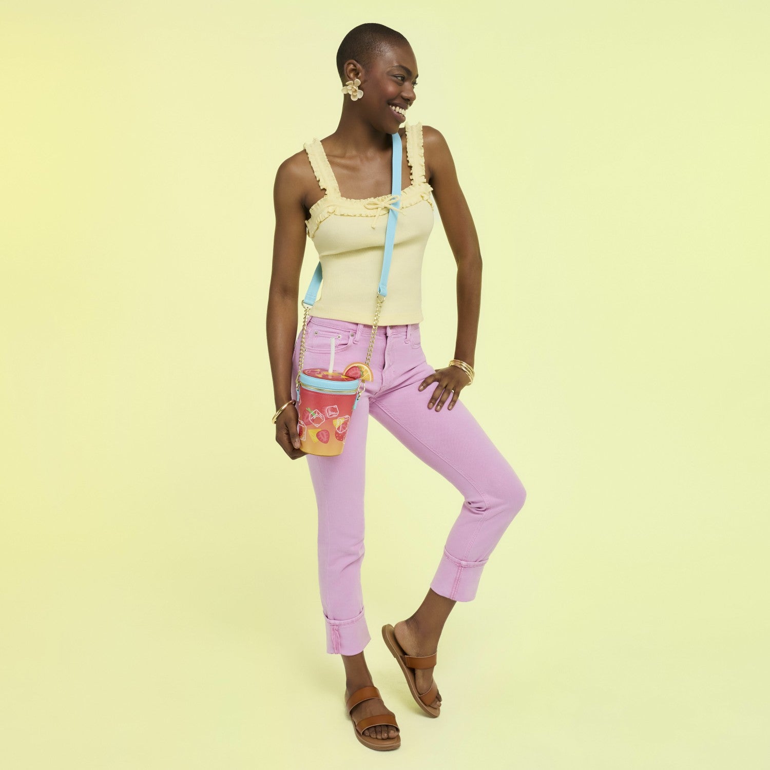 Loungefly Loungefly Tropical Drink Figural Crossbody Bag