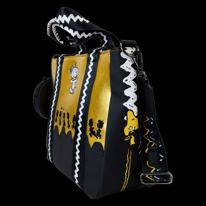 Loungefly Peanuts 75th Anniversary Snoopy & Gang Tote Crossbody Bag With Coin Bag