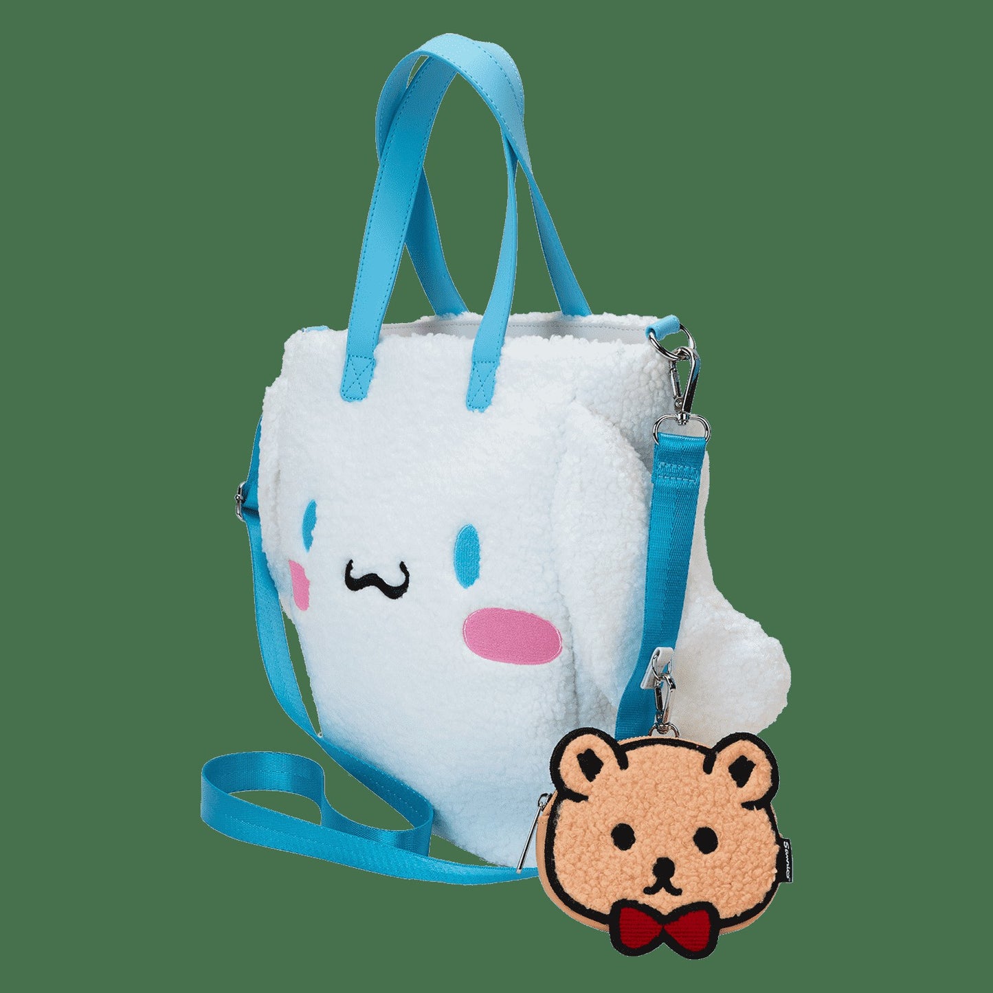 Loungefly Sanrio Cinnamoroll Cosplay Sherpa Tote Crossbody Bag With Coin Bag