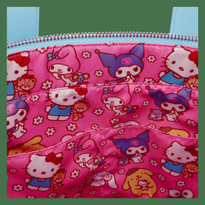 Loungefly Sanrio Cinnamoroll Cosplay Sherpa Tote Crossbody Bag With Coin Bag