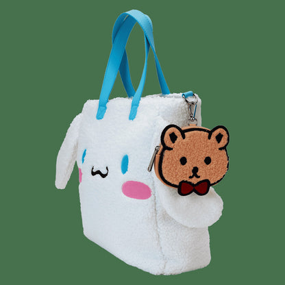 Loungefly Sanrio Cinnamoroll Cosplay Sherpa Tote Crossbody Bag With Coin Bag