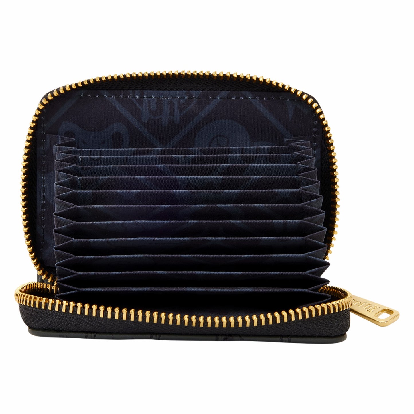 Loungefly Disney Villains Exclusive Black & Gold Zip Around Wallet