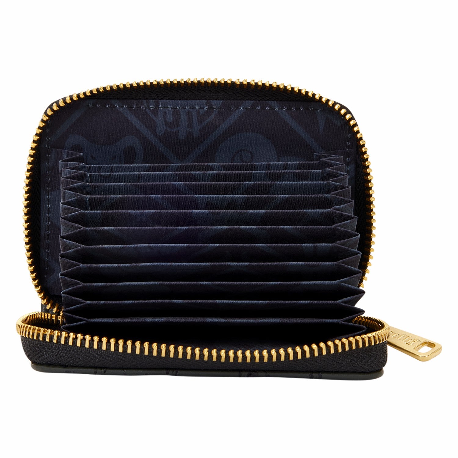 Loungefly Disney Villains Exclusive Black & Gold Zip Around Wallet
