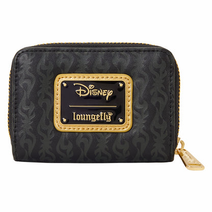 Loungefly Disney Villains Exclusive Black & Gold Zip Around Wallet