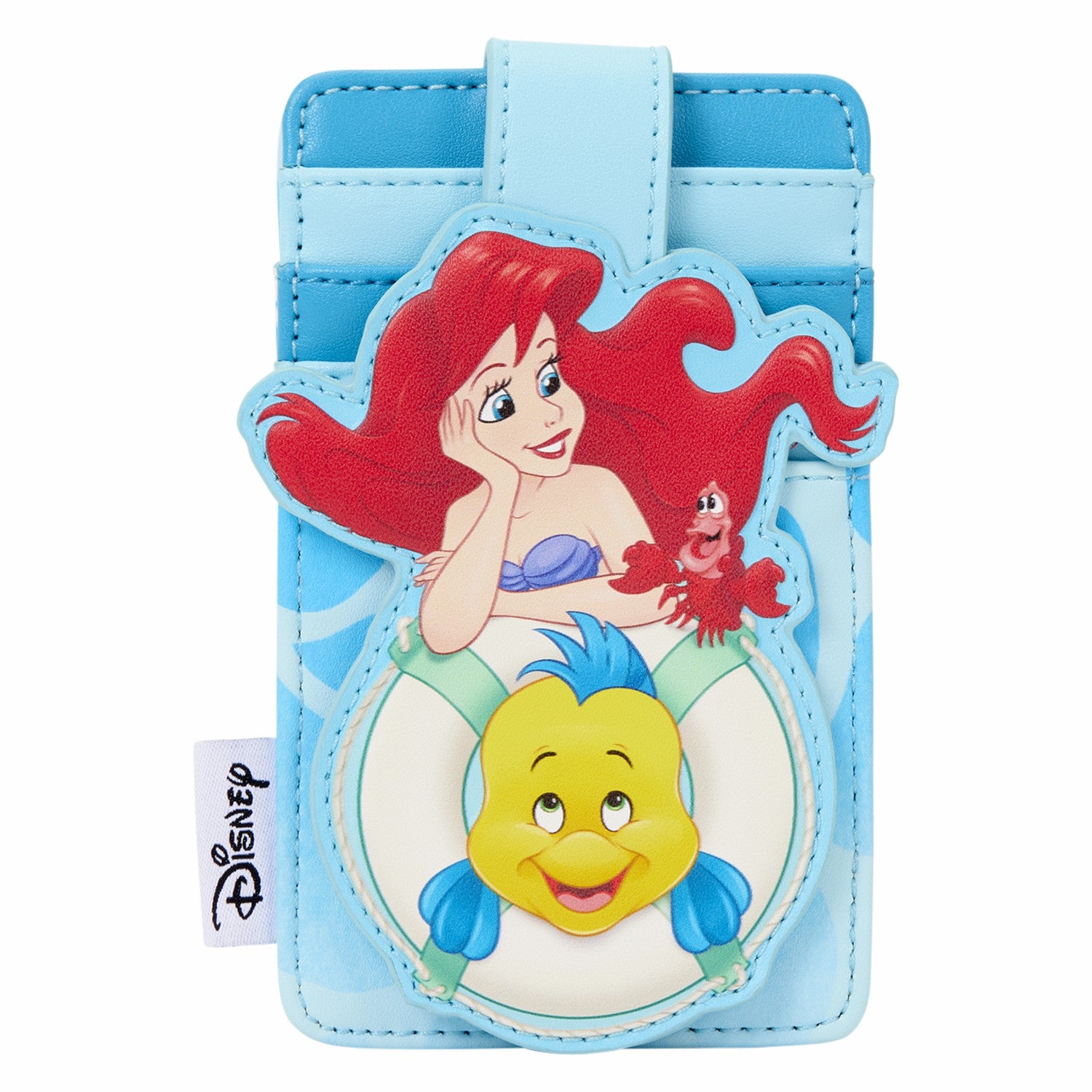 Loungefly The Little Mermaid Exclusive Ariel, Flounder & Sebastian Card Holder