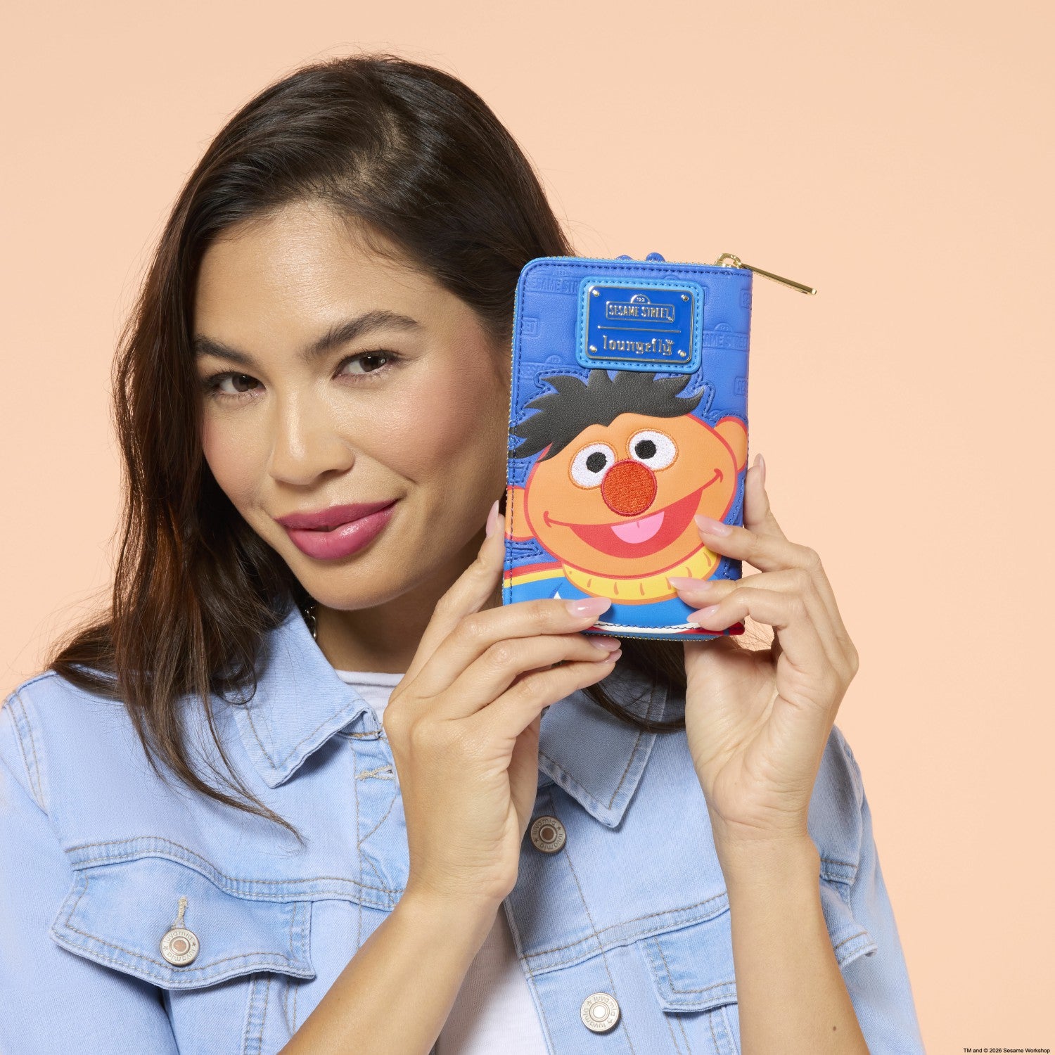Loungefly Sesame Street Exclusive Bert & Ernie Zip Around Wallet