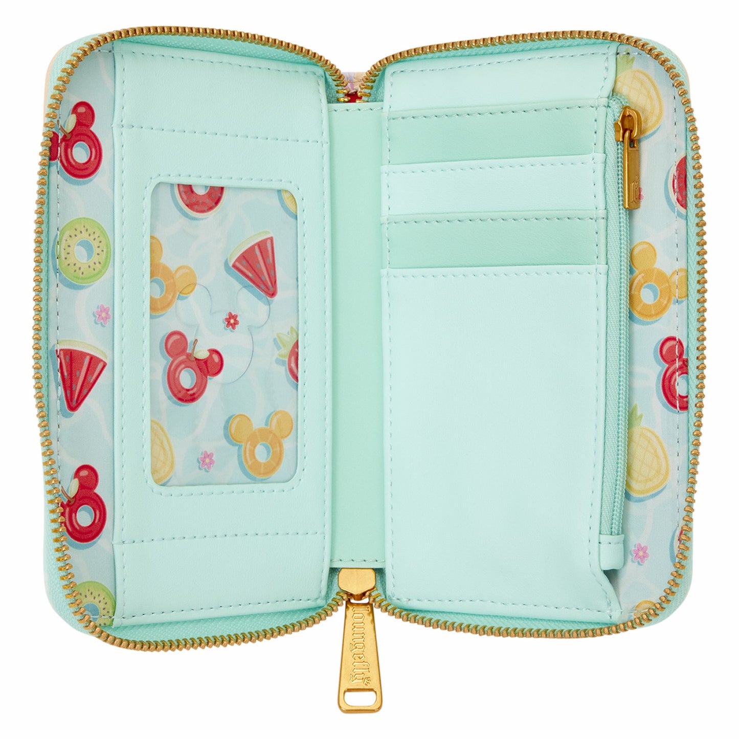 Loungefly Mickey & Minnie Beach Fun Zip Around Wallet