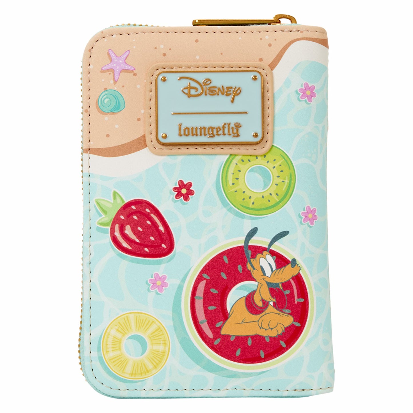 Loungefly Mickey & Minnie Beach Fun Zip Around Wallet