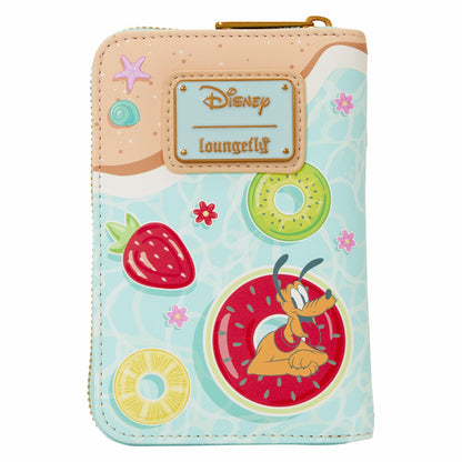 Loungefly Mickey & Minnie Beach Fun Zip Around Wallet