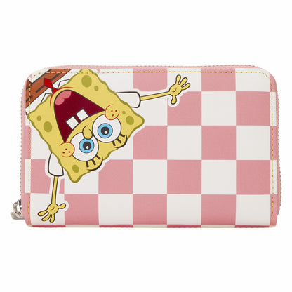 Loungefly SpongeBob SquarePants & Patrick Star Checkered Zip Around Wallet
