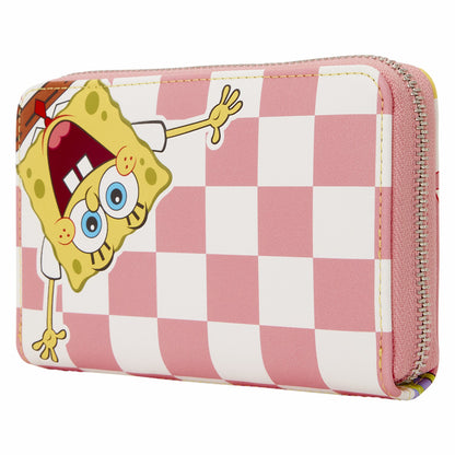 Loungefly SpongeBob SquarePants & Patrick Star Checkered Zip Around Wallet