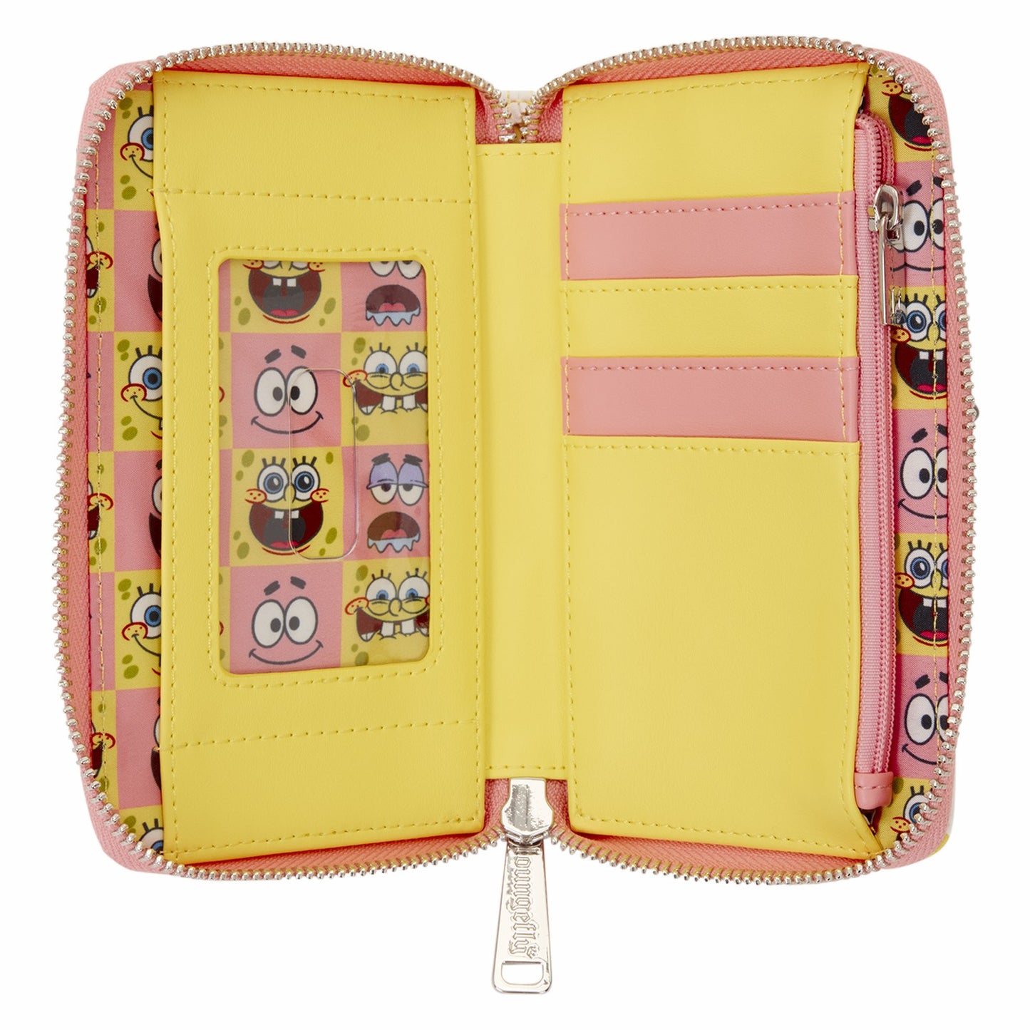 Loungefly SpongeBob SquarePants & Patrick Star Checkered Zip Around Wallet