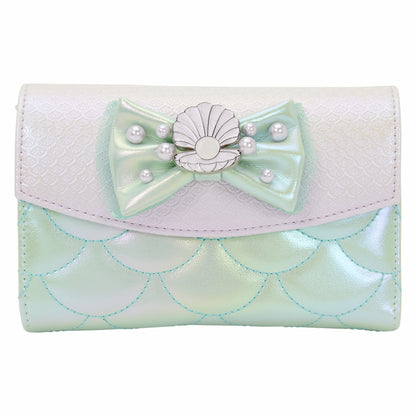 Loungefly The Little Mermaid Iridescent Pearl Flap Wallet
