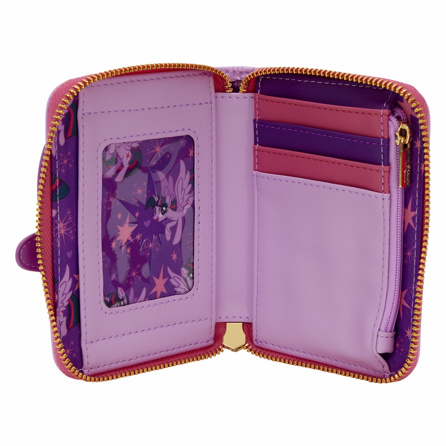 Loungefly My Little Pony Twilight Sparkle Cosplay Glitter Zip Around Wallet
