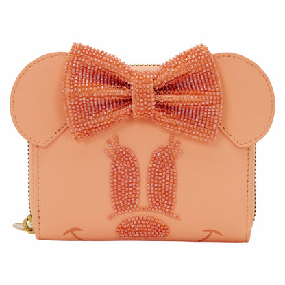 Loungefly Minnie Mouse Exclusive Coral Zip Around Wallet