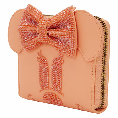 Loungefly Minnie Mouse Exclusive Coral Zip Around Wallet